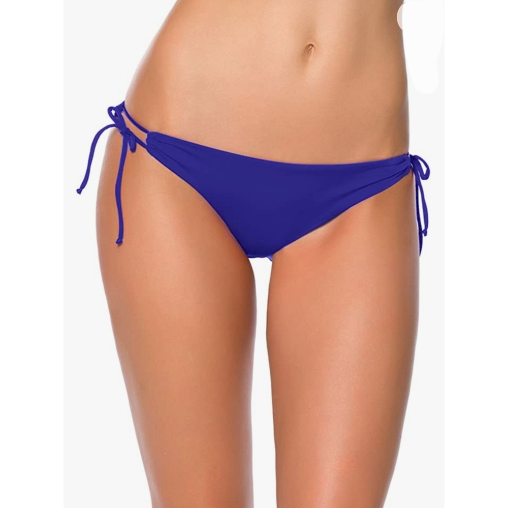 BECCA by Rebecca Virtue Bikini Bottoms Loop Tie Side Brazilian Hipster
